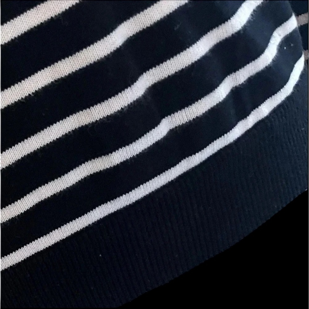 Lauren Ralph Lauren stripe turtleneck top classic preppy chic - Picture 5 of 5
